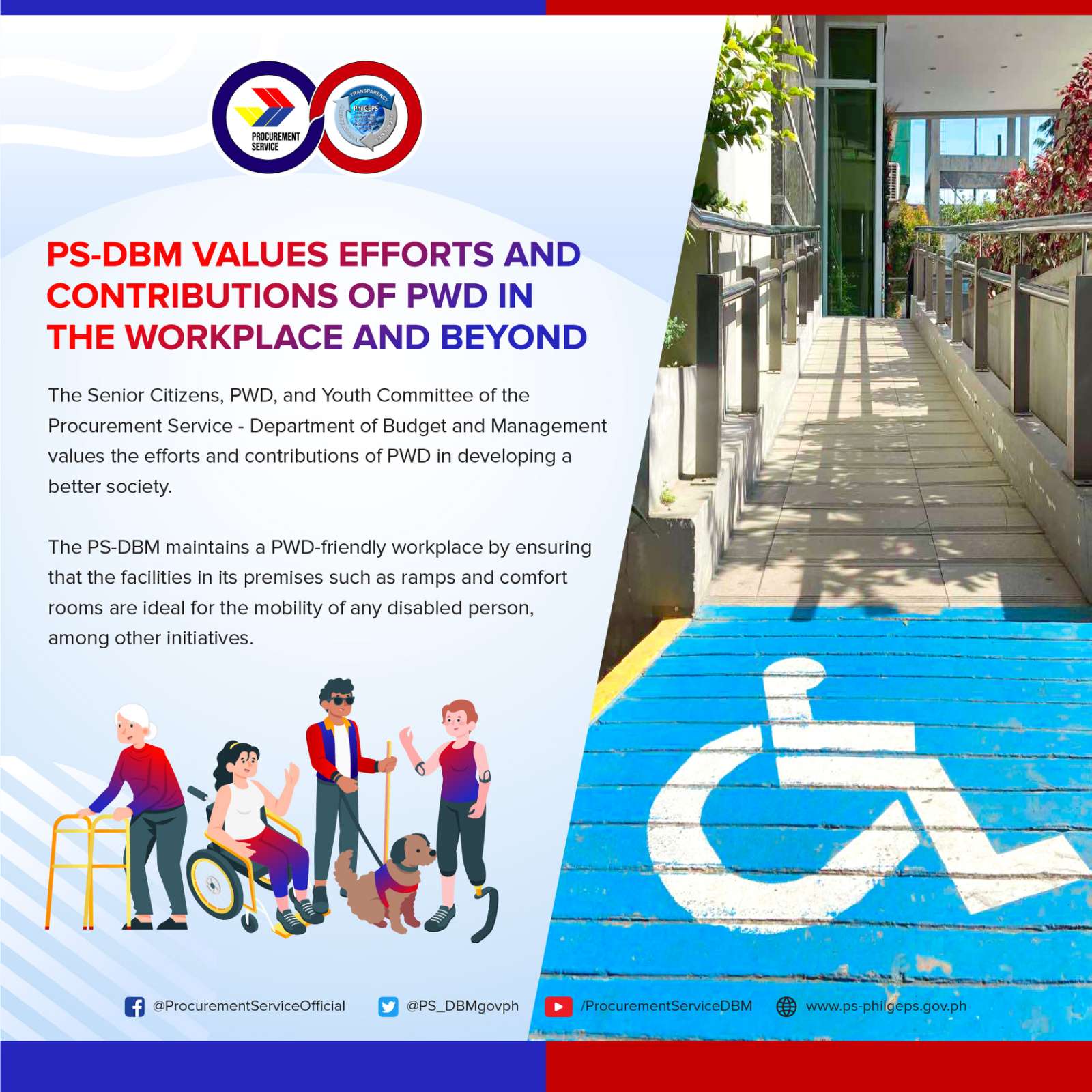 PS DBM VALUES EFFORTS AND CONTRIBUTIONS OF PWD IN THE WORKPLACE AND BEYOND